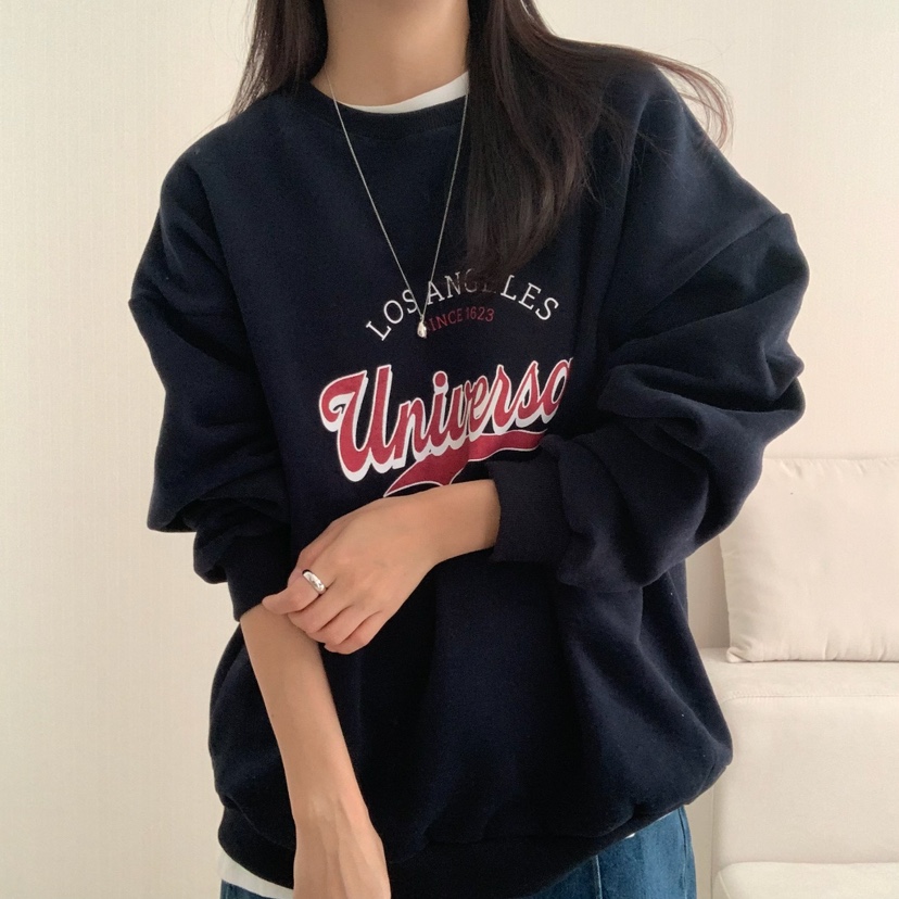 HELLO JINI韓國代購㊣女士新款真品推薦時尚25秋冬職業衛衣HELLO JINI衛衣