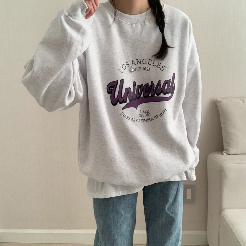 HELLO JINI韓國代購㊣女士新款真品推薦時尚25秋冬職業衛衣HELLO JINI衛衣