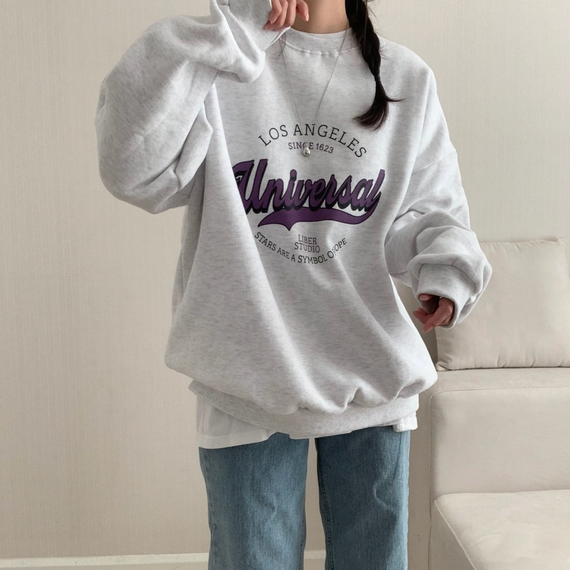 HELLO JINI韓國代購㊣女士新款真品推薦時尚25秋冬職業衛衣HELLO JINI衛衣