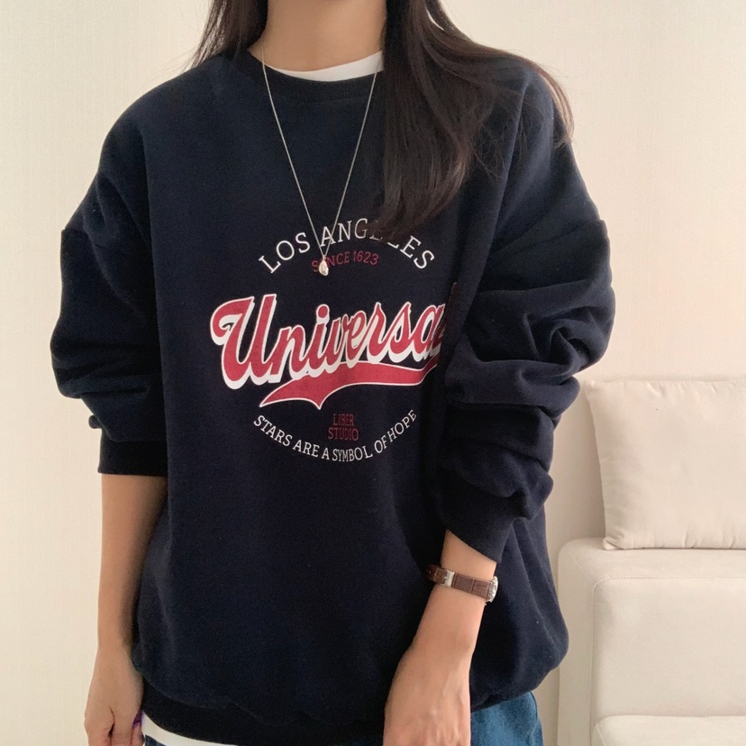 HELLO JINI韓國代購㊣女士新款真品推薦時尚25秋冬職業衛衣HELLO JINI衛衣圖色2