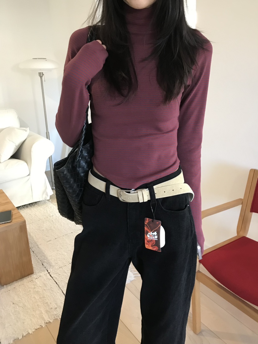 ME MO韓國直郵㊣女裝新品推薦時尚人氣職業25秋冬休閑長袖T恤ME MO長袖T恤