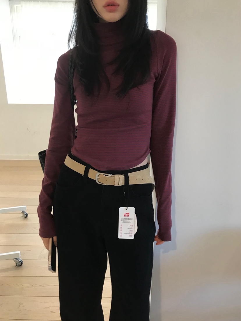 ME MO韓國直郵㊣女裝新品推薦時尚人氣職業25秋冬休閑長袖T恤ME MO長袖T恤