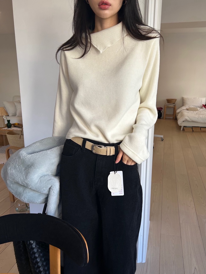 ME MO東大門㊣代購女士新品休閑職業時尚熱賣25秋冬針織衫ME MO針織衫