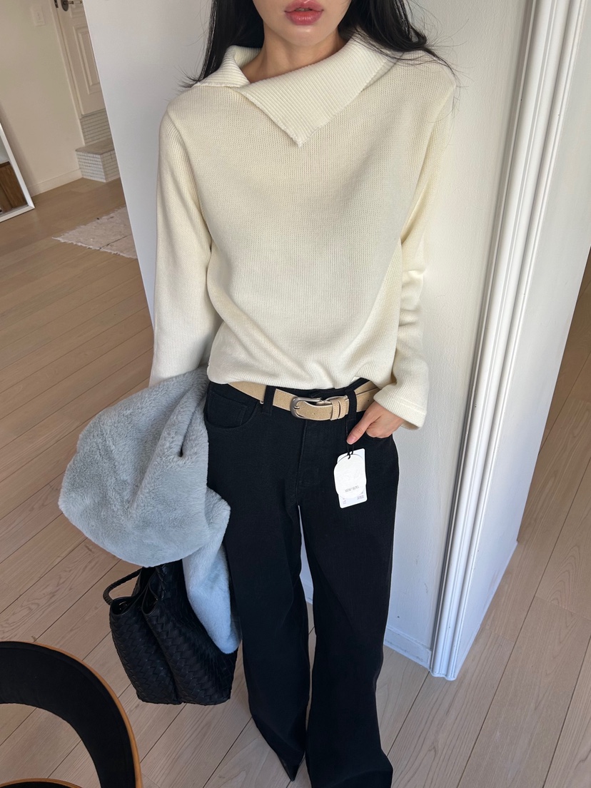 ME MO東大門㊣代購女士新品休閑職業時尚熱賣25秋冬針織衫ME MO針織衫圖色1