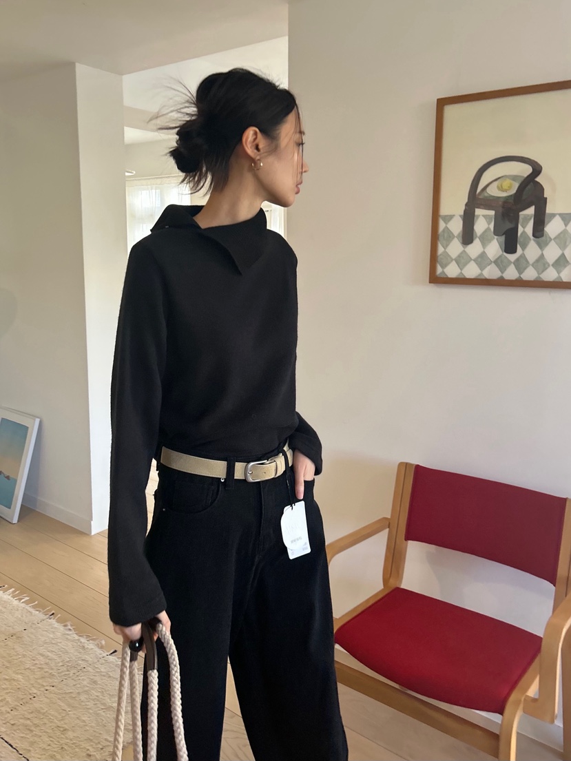 ME MO東大門㊣代購女士新品休閑職業時尚熱賣25秋冬針織衫ME MO針織衫圖色2