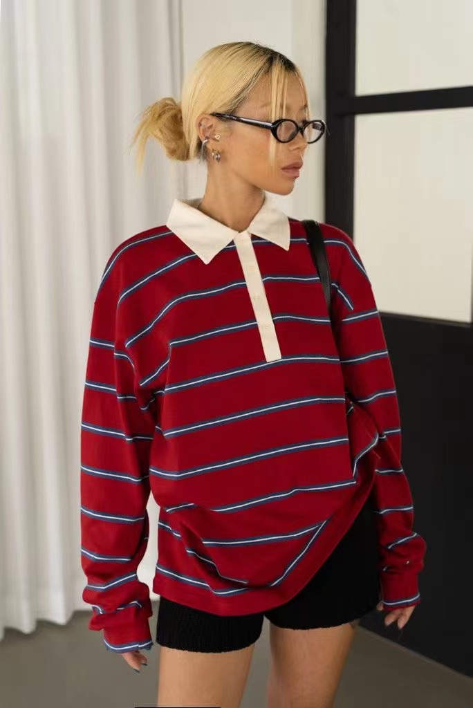 MINICLOSET韓國直郵㊣女士新款人氣熱賣推薦職業長袖T恤打折MINICLOSET長袖T恤圖色2