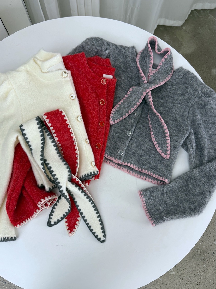 AB東大門㊣實拍女裝新品人氣職業推薦時尚25秋冬針織衫含圍巾AB針織衫