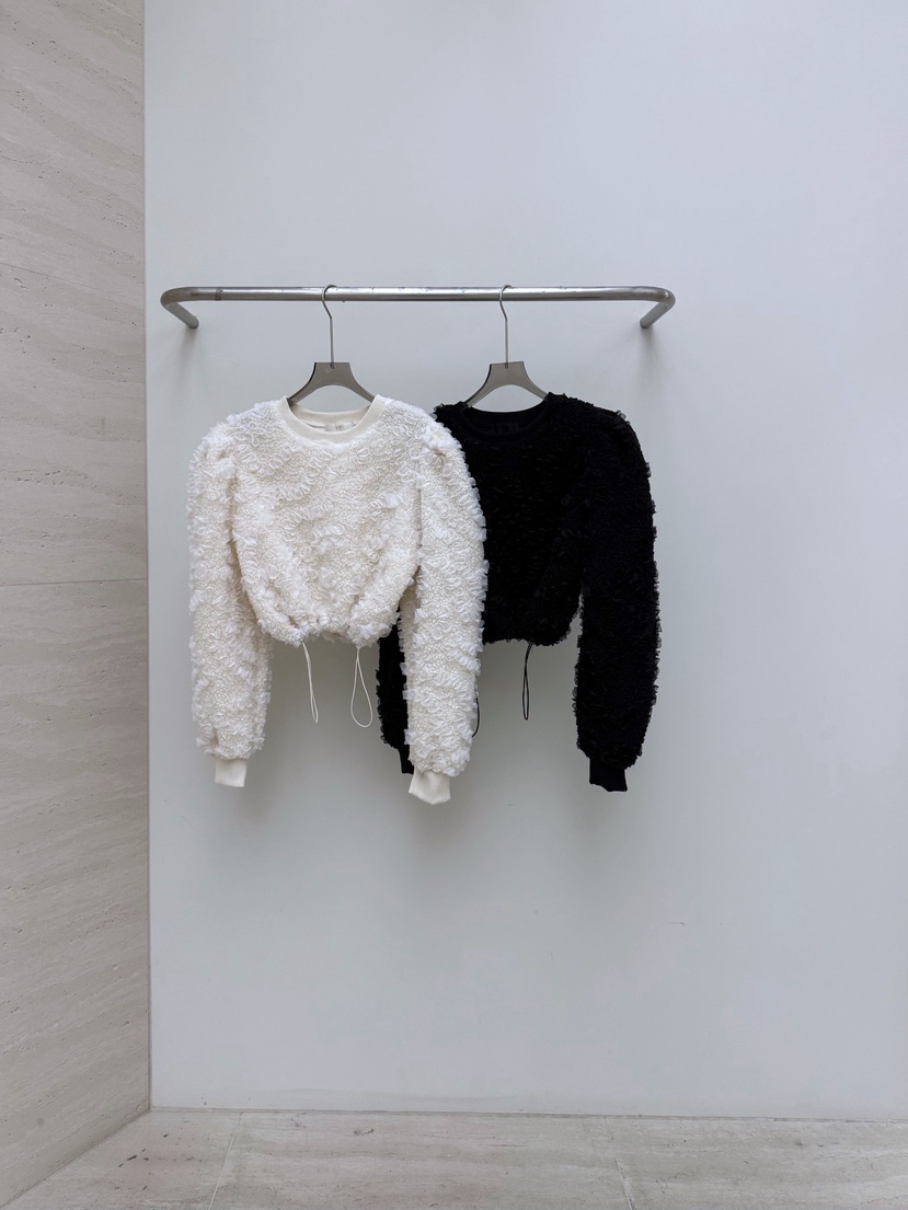 AB東大門㊣直郵女裝新品25秋冬職業時尚熱賣人氣衛衣皮草褶皺AB衛衣