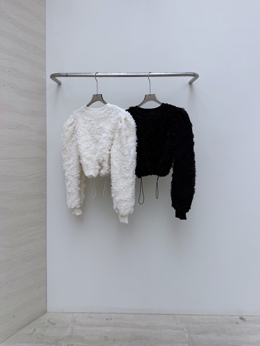 AB東大門㊣直郵女裝新品25秋冬職業時尚熱賣人氣衛衣皮草褶皺AB衛衣