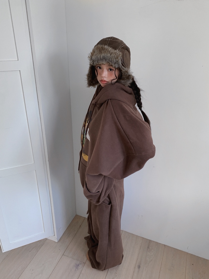 OURWAVE/OUR ROOM韓國代購㊣女裝新品熱賣人氣休閑衛衣加絨Our Wave/Our Room衛衣