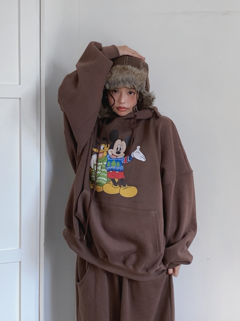 OURWAVE/OUR ROOM韓國代購㊣女裝新品熱賣人氣休閑衛衣加絨Our Wave/Our Room衛衣