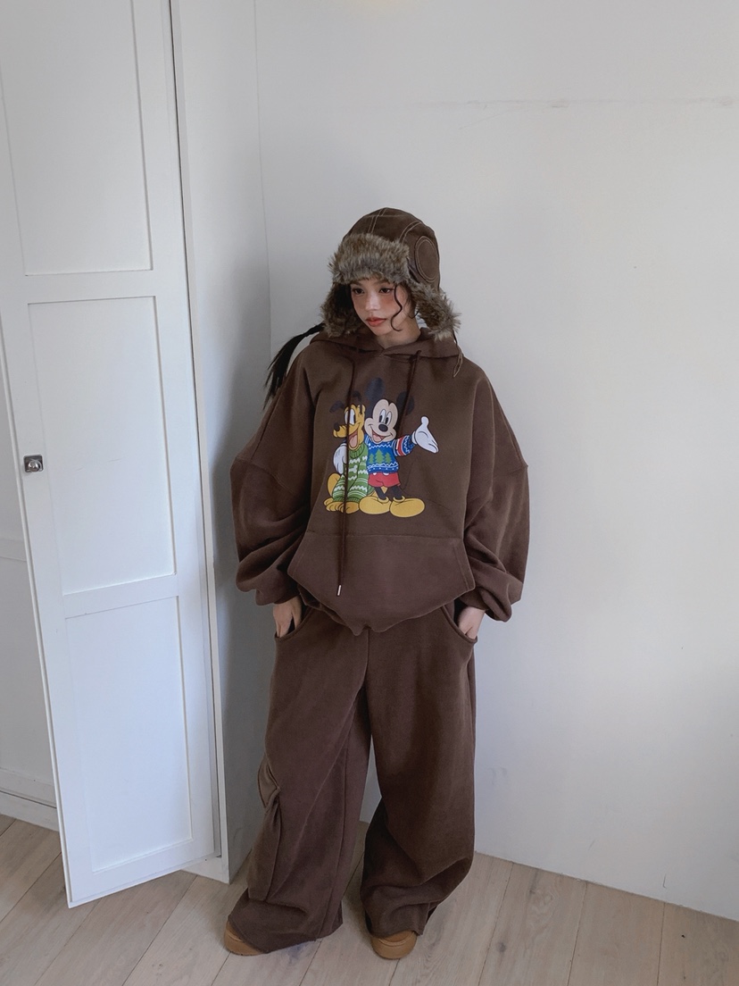 OURWAVE/OUR ROOM韓國代購㊣女裝新品熱賣人氣休閑衛衣加絨Our Wave/Our Room衛衣