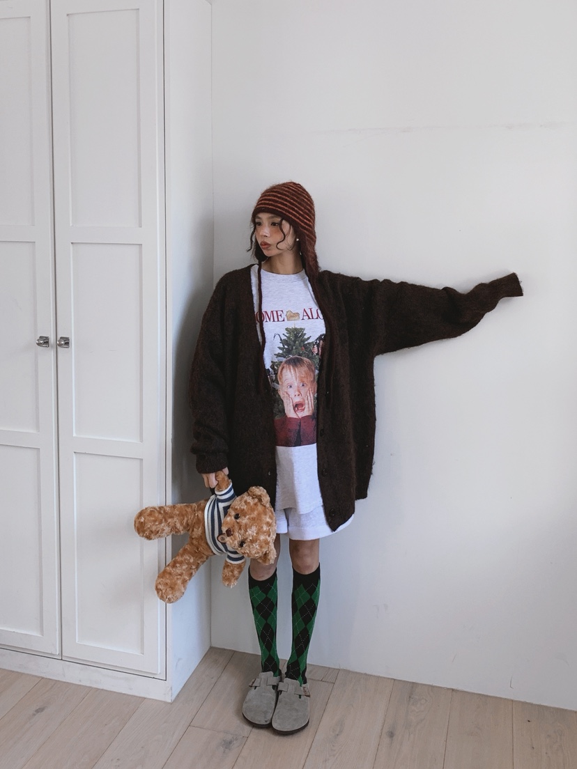 OURWAVE/OUR ROOM韓國代購㊣女士新品時尚針織衫羊毛開衫Our Wave/Our Room針織衫