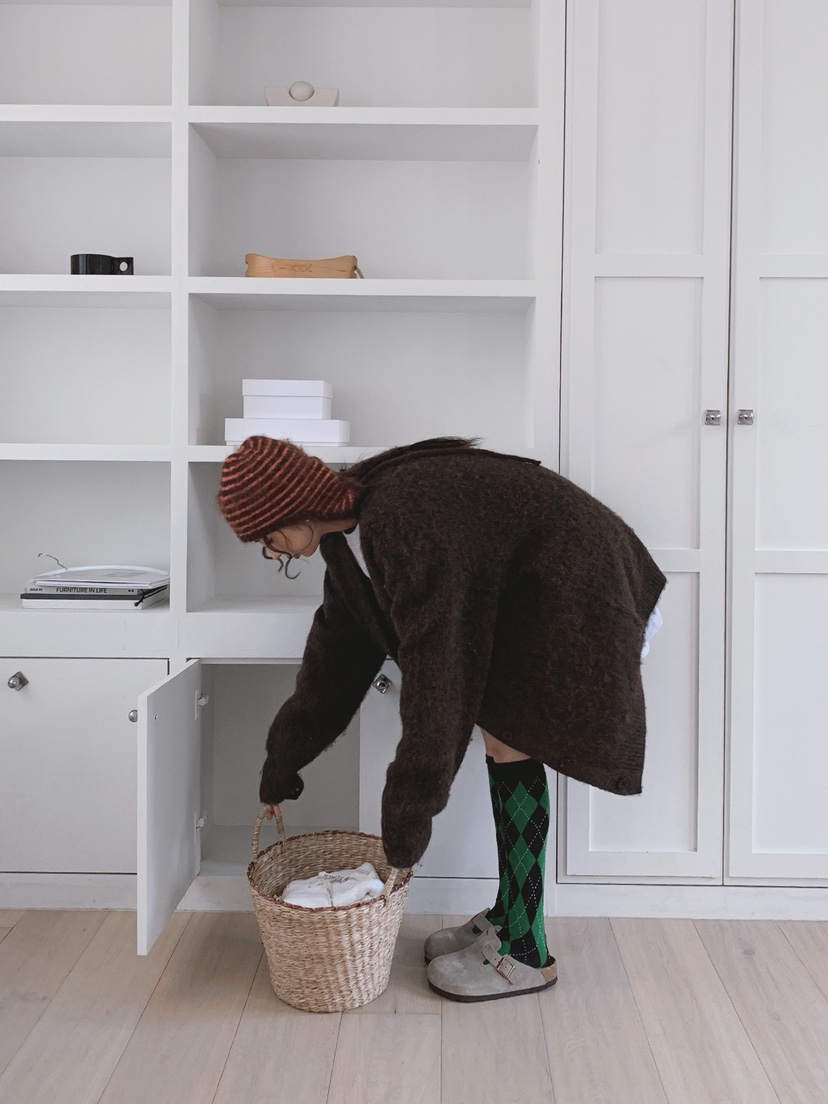 OURWAVE/OUR ROOM韓國代購㊣女士新品時尚針織衫羊毛開衫Our Wave/Our Room針織衫