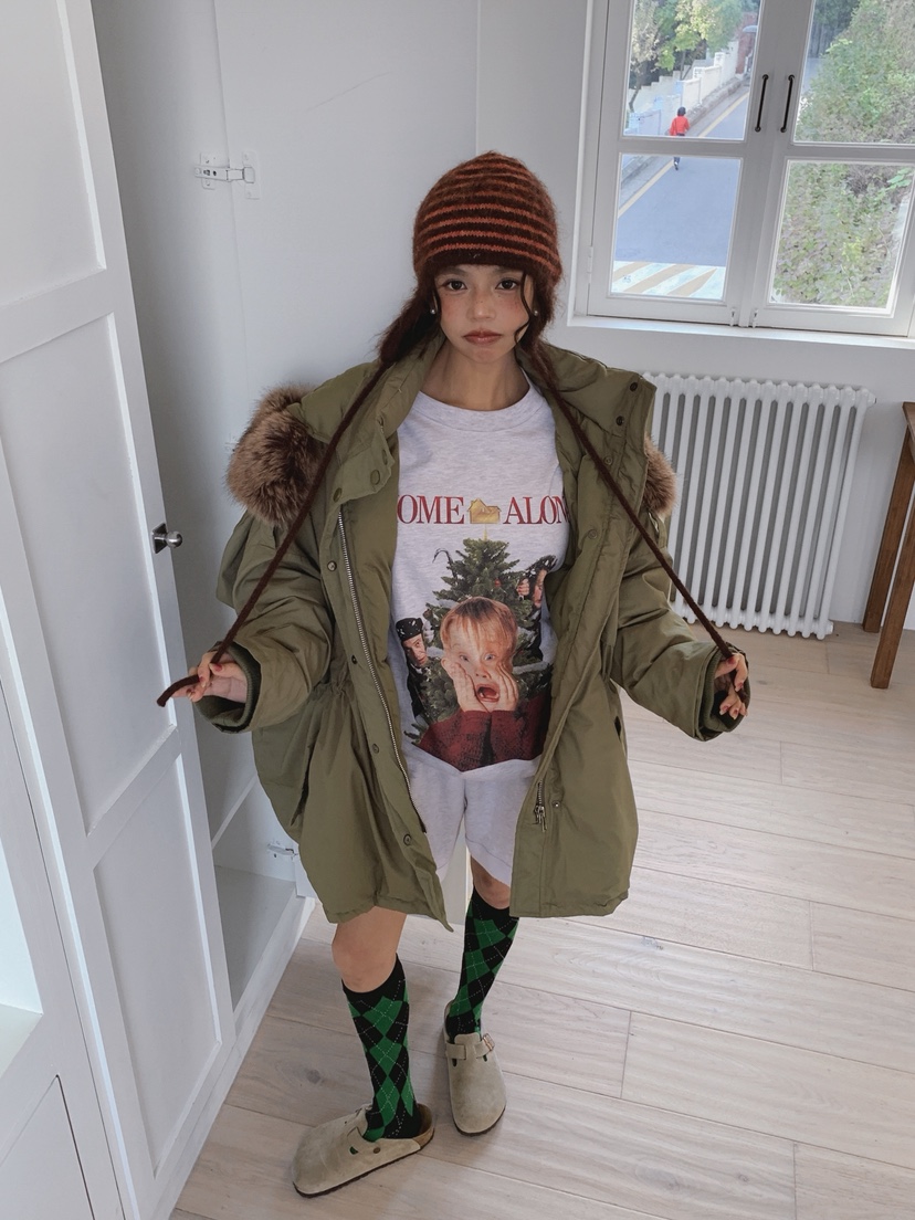 OURWAVE/OUR ROOM東大門㊣實拍女士新品人氣長款羽絨服浣熊Our Wave/Our Room長款羽絨服