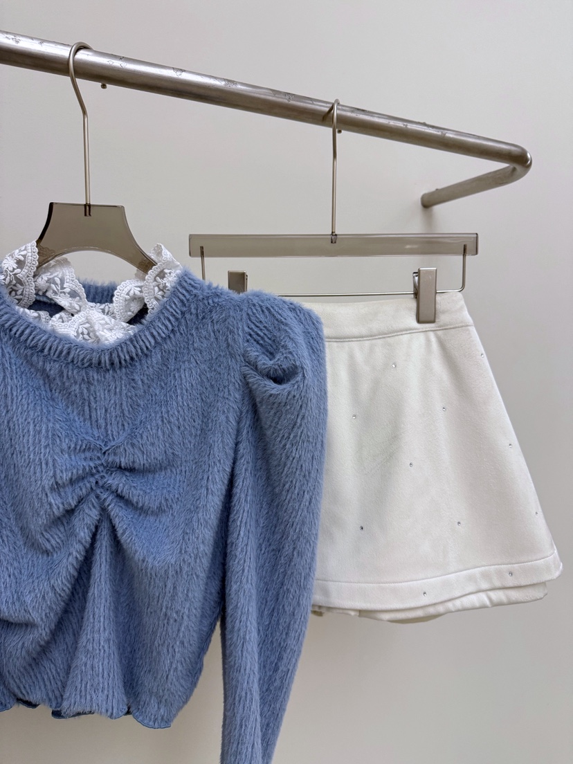 AB東大門㊣實拍女裝新款職業時尚熱賣休閑25秋冬針織衫貂皮AB針織衫