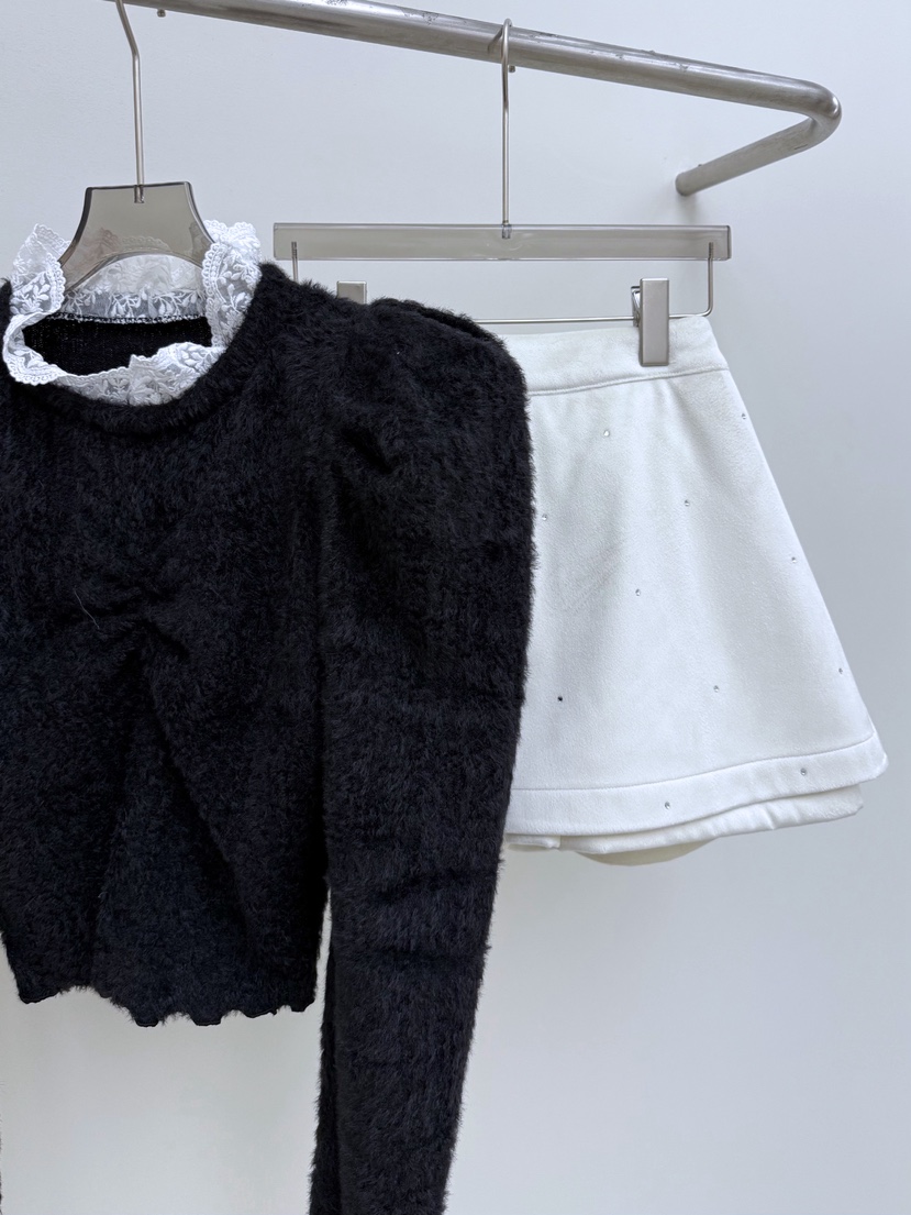 AB東大門㊣實拍女裝新款職業時尚熱賣休閑25秋冬針織衫貂皮AB針織衫