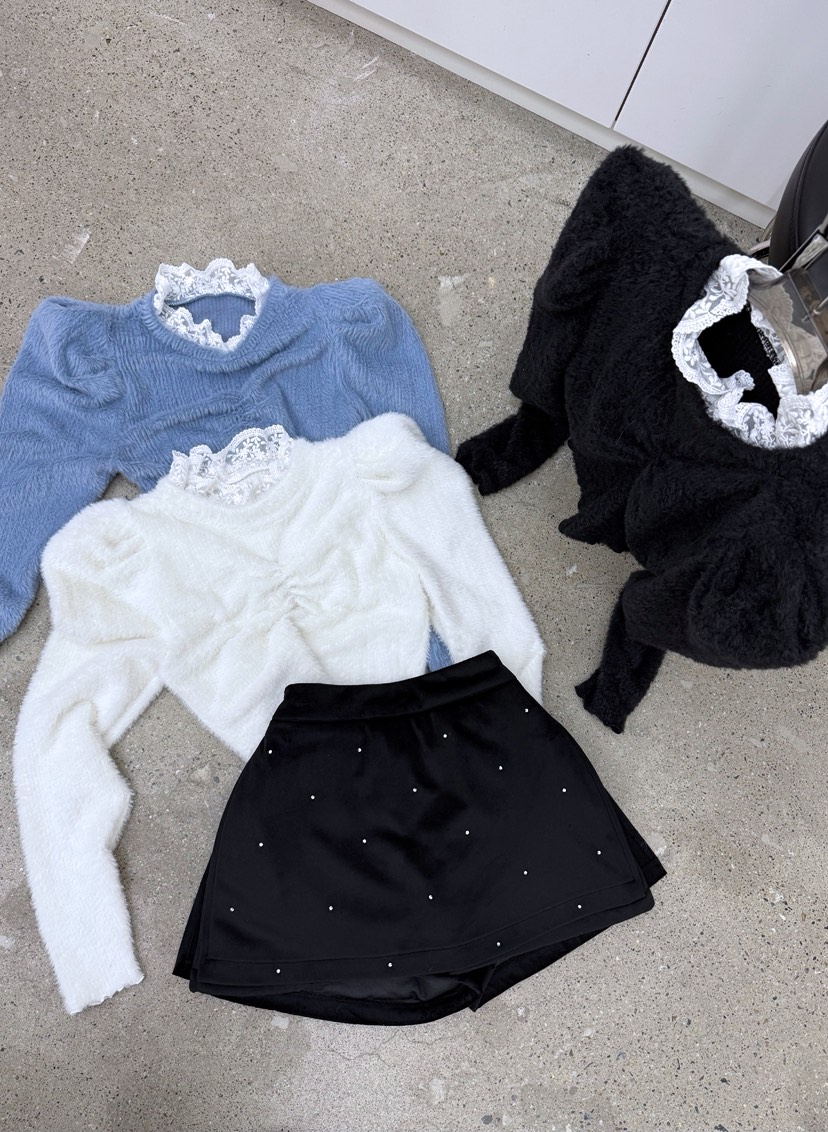 AB東大門㊣實拍女裝新款職業時尚熱賣休閑25秋冬針織衫貂皮AB針織衫