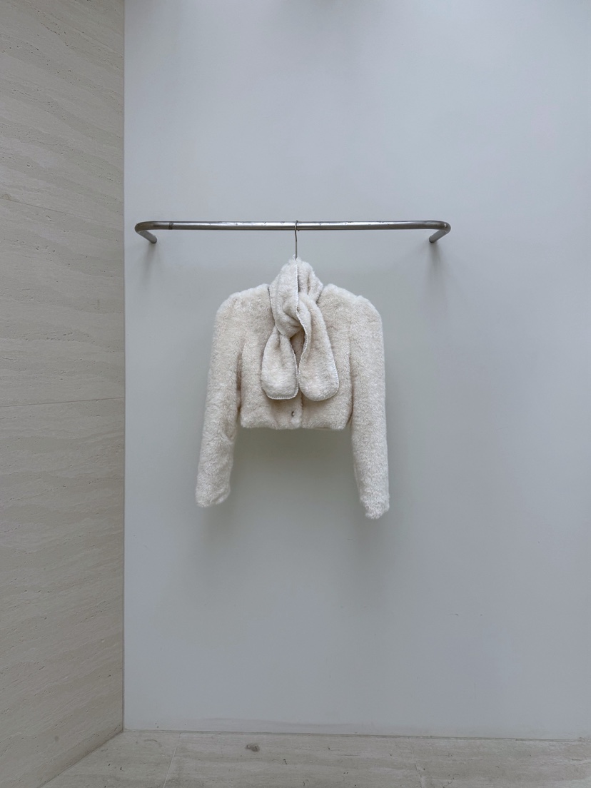 AB韓國直郵㊣女裝新品職業25秋冬時尚熱賣推薦夾克含圍巾毛皮AB夾克圖色1