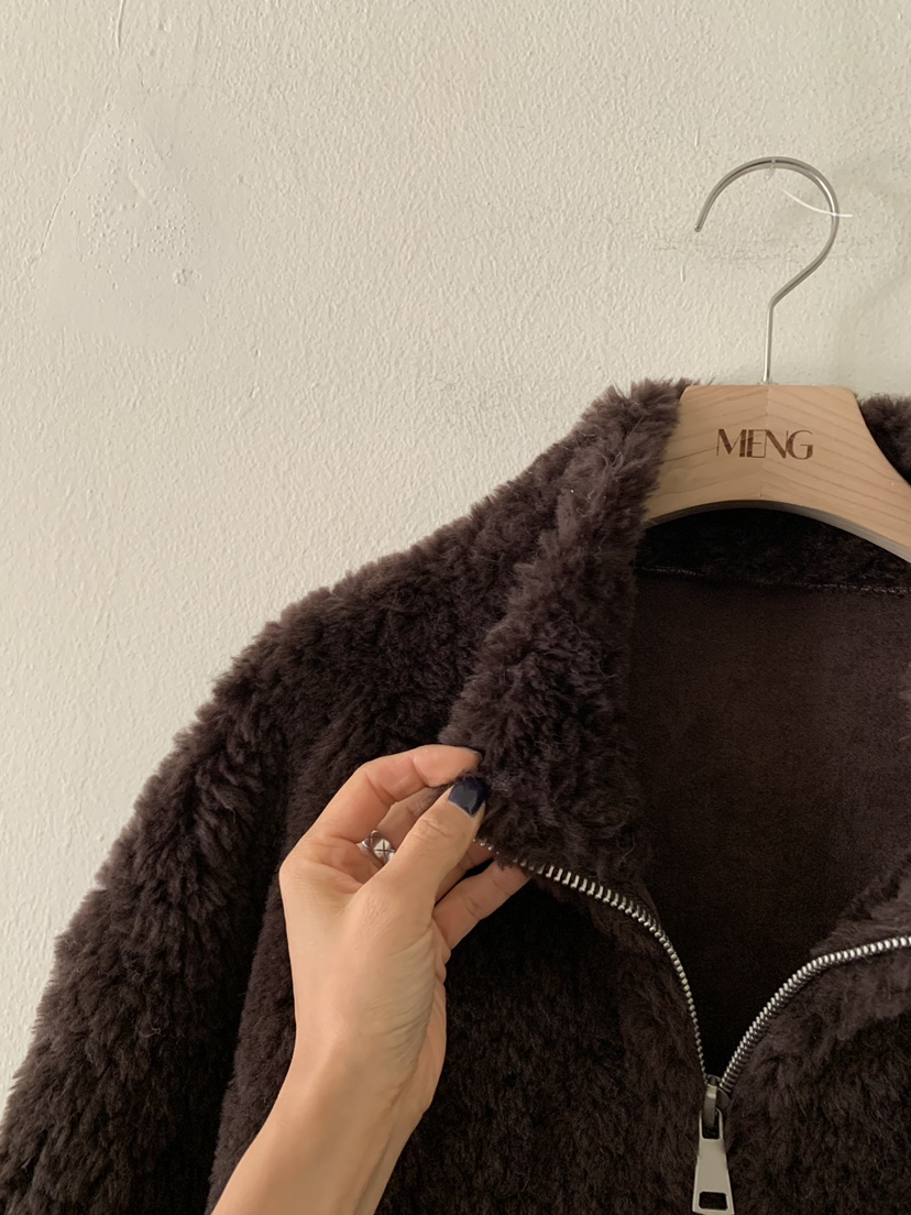 MENG東大門㊣實拍女裝新款休閑25秋冬推薦人氣時尚短款大衣MENG短款大衣