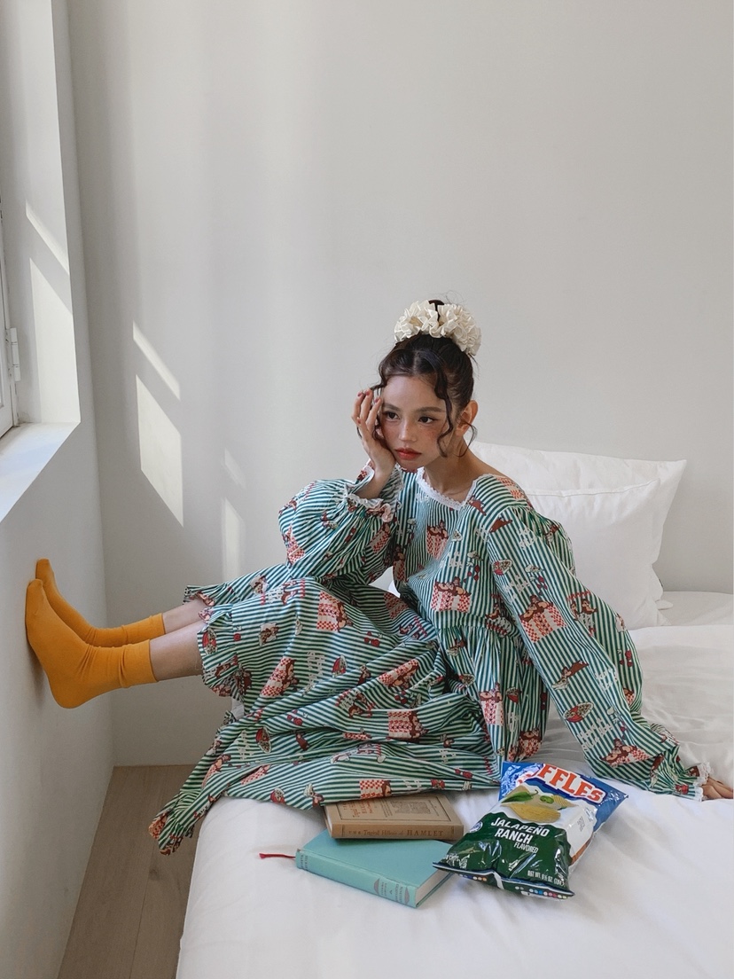 OURWAVE/OUR ROOM東大門㊣實拍女裝新品熱賣時尚職業睡衣Our Wave/Our Room睡衣