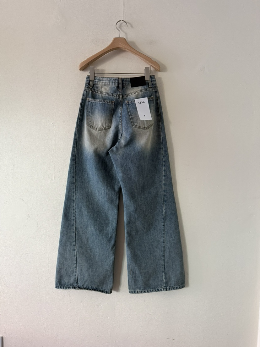 MENG東大門㊣直郵女裝新款休閑熱賣25秋冬人氣職業時尚牛仔褲MENG牛仔褲