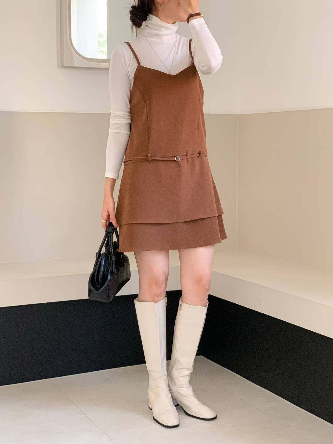 CIRCLE-써클-T東大門㊣代購女士新款25秋冬連衣裙不含內搭CIRCLE連衣裙