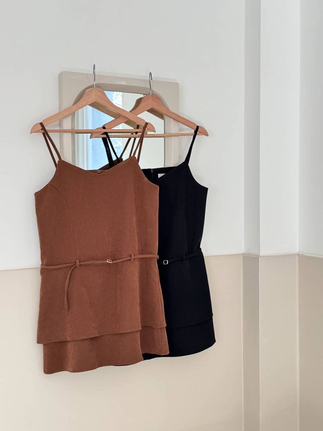 CIRCLE-써클-T東大門㊣代購女士新款25秋冬連衣裙不含內搭CIRCLE連衣裙圖色2左二色