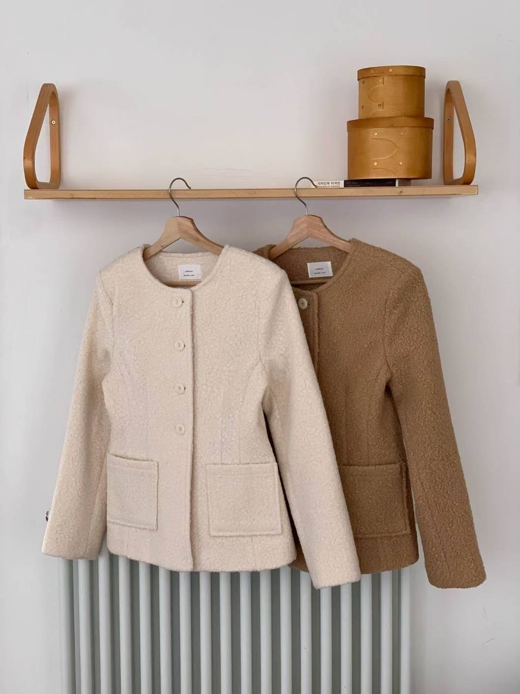 CIRCLE-써클-T東大門㊣代購女士新款休閑職業熱賣短款大衣CIRCLE短款大衣