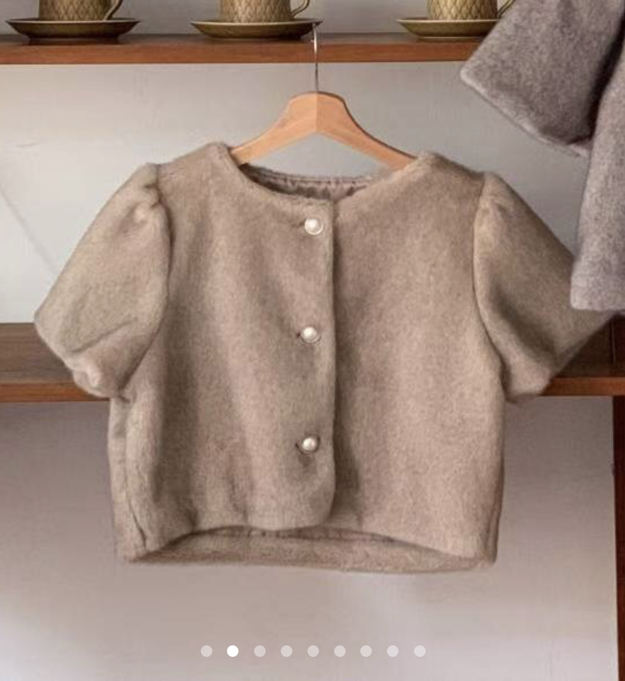 CIRCLE-써클-T東大門㊣直郵女裝新款熱賣針織衫不含內搭貂皮褶皺CIRCLE針織衫圖色3