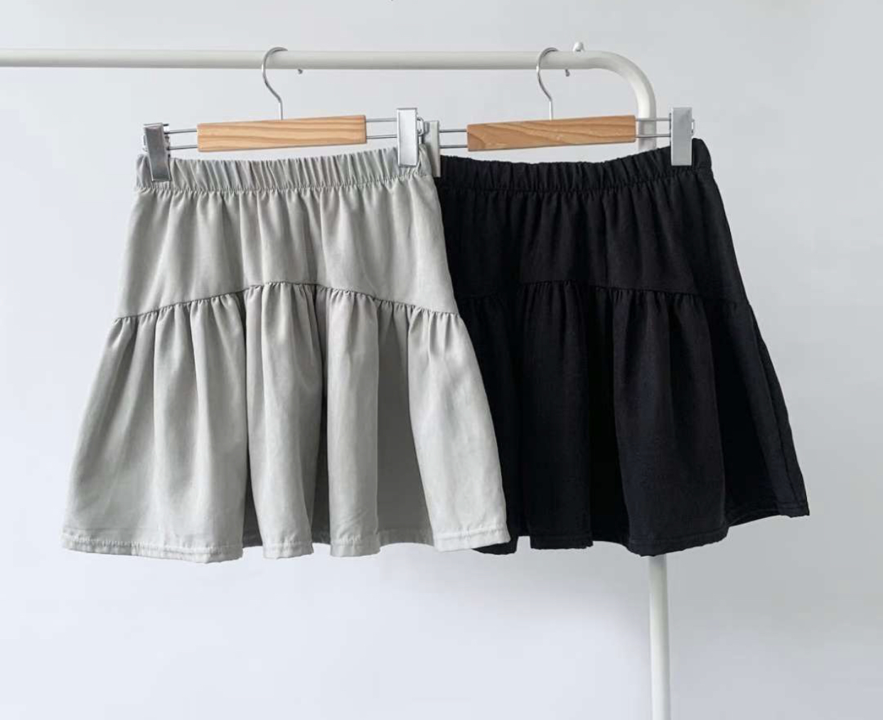 WOO SUNG東大門㊣代購女士新品25秋冬熱賣推薦職業短裙絨面革WOO SUNG短裙圖色2左二色