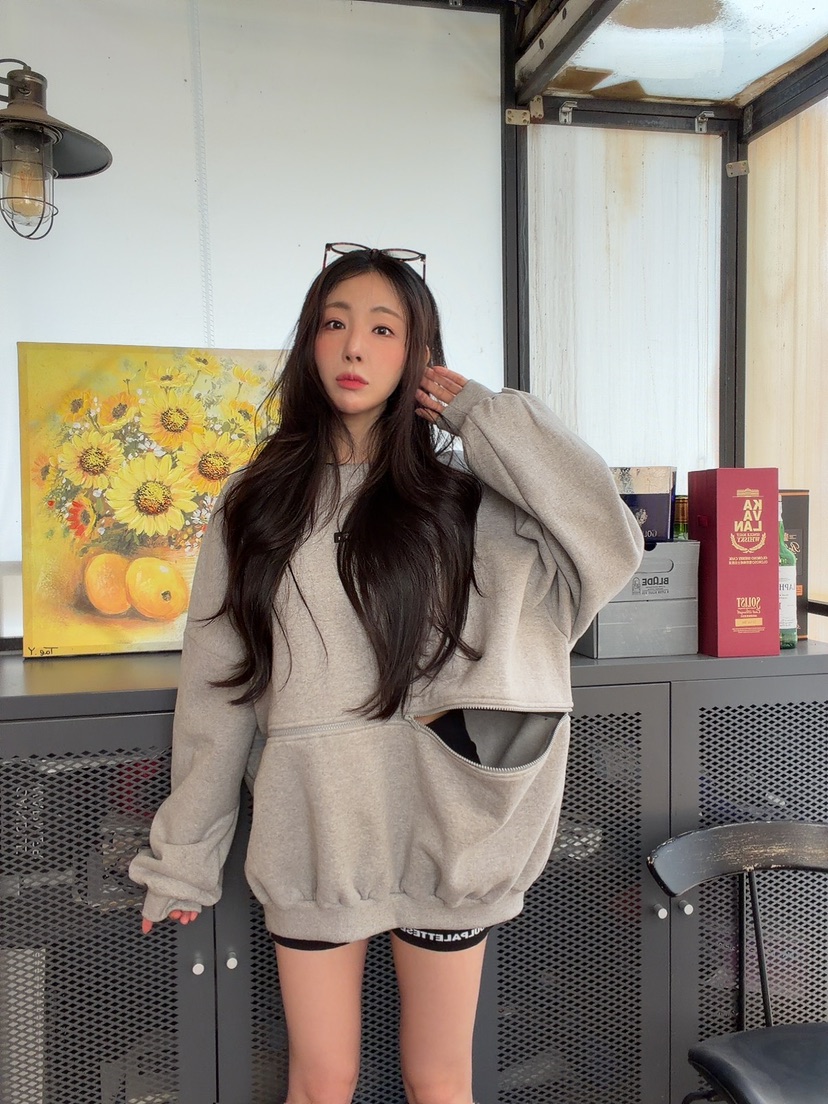 PALETTE-Q東大門㊣實拍女士新款真品職業推薦衛衣加絨拉鏈PALETTE衛衣