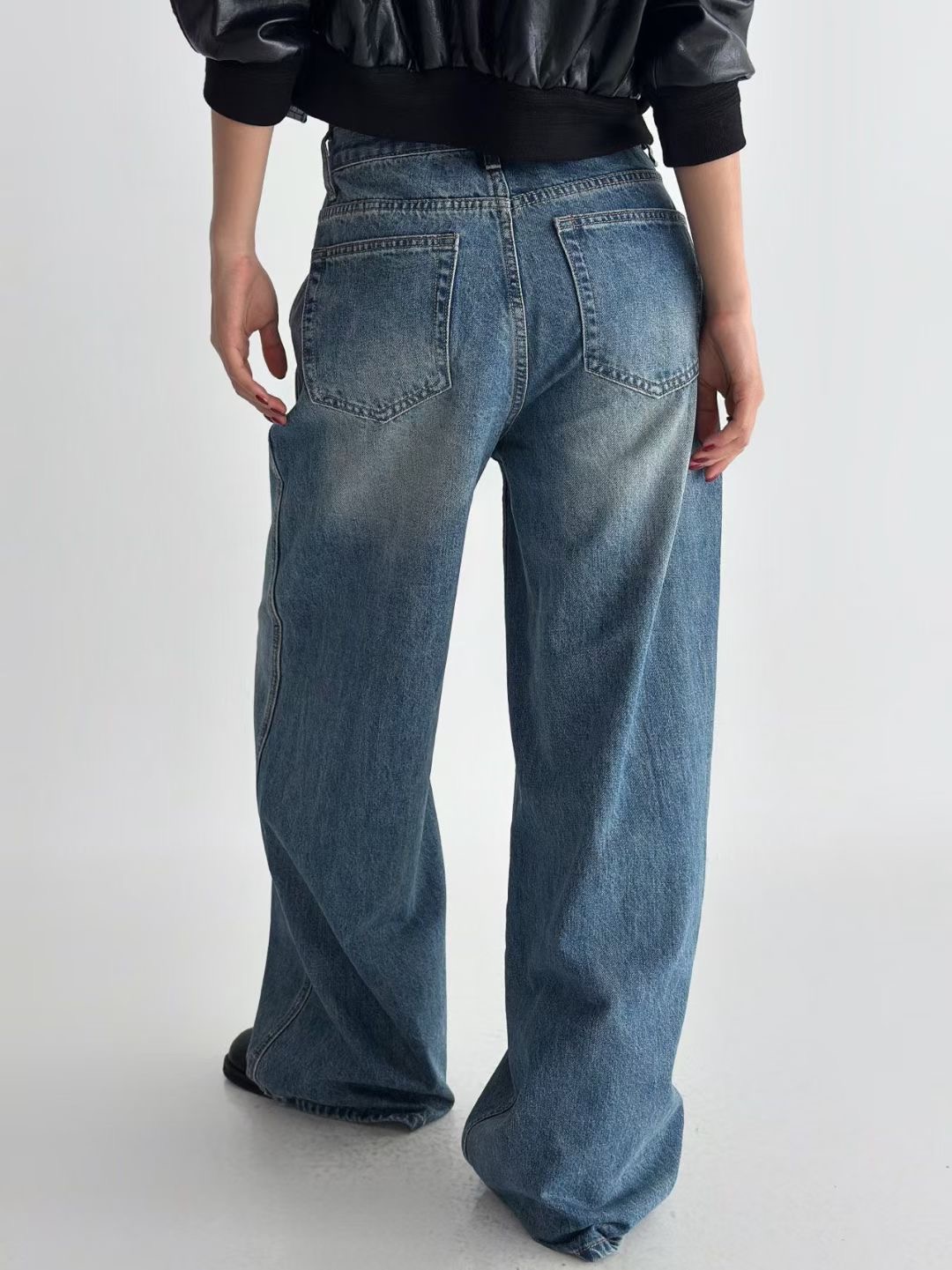 PUBLIC&amp;CO GIRL東大門㊣直郵女裝新品推薦25秋冬牛仔褲PUBLIC&amp;CO GIRL牛仔褲