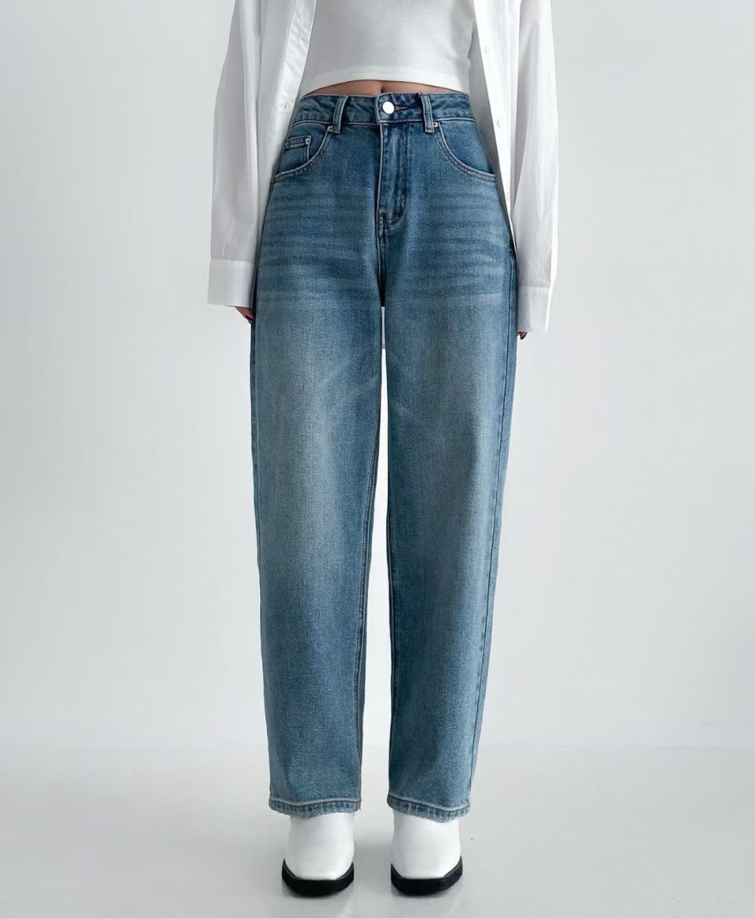 PUBLIC&amp;CO GIRL韓國直郵㊣女士新品時尚休閑熱賣牛仔褲PUBLIC&amp;CO GIRL牛仔褲圖色1