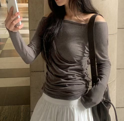 SEOULER東大門㊣實拍女裝新款休閑真品職業人氣推薦長袖T恤SEOULER長袖T恤