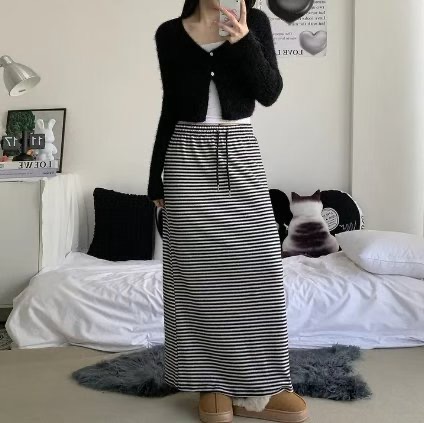 SEOULER東大門㊣直郵女裝新款時尚熱賣職業25秋冬長裙單排扣SEOULER長裙