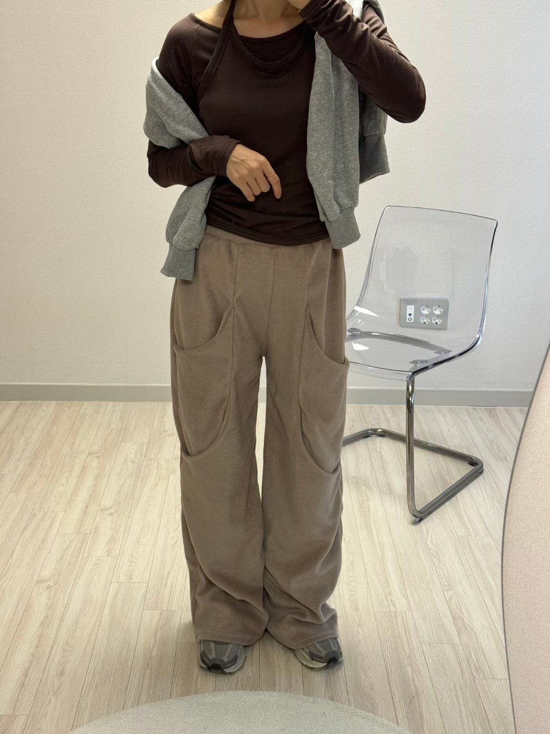 SEOULER東大門㊣直郵女裝新品人氣休閑真品時尚休閑褲雙口袋SEOULER休閑褲圖色1