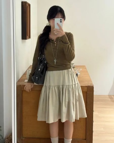 SEOULER東大門㊣直郵女裝新款25秋冬推薦人氣真品半身裙中短裙SEOULER半身裙/中短裙