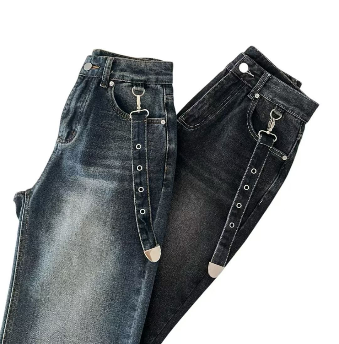 PUBLIC&amp;CO GIRL韓國代購㊣女裝新款25秋冬牛仔褲拉絨PUBLIC&amp;CO GIRL牛仔褲