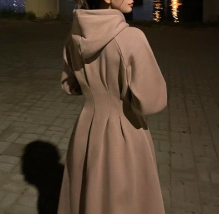 SEOULER韓國代購㊣女裝新品真品職業25秋冬人氣休閑連衣裙連帽SEOULER連衣裙