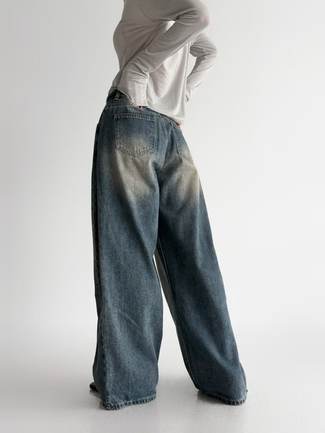 PUBLIC&amp;CO GIRL東大門㊣實拍女士新款熱賣牛仔褲不含腰帶PUBLIC&amp;CO GIRL牛仔褲