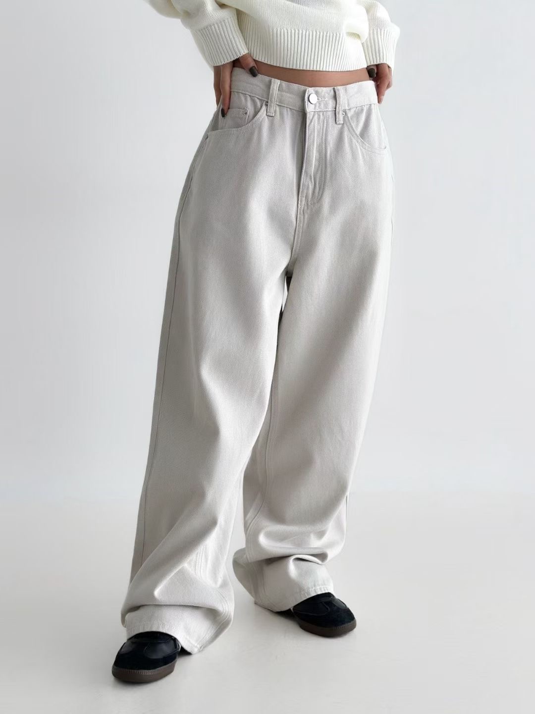 PUBLIC&amp;CO GIRL東大門㊣代購女裝新款熱賣休閑牛仔褲PUBLIC&amp;CO GIRL牛仔褲圖色1