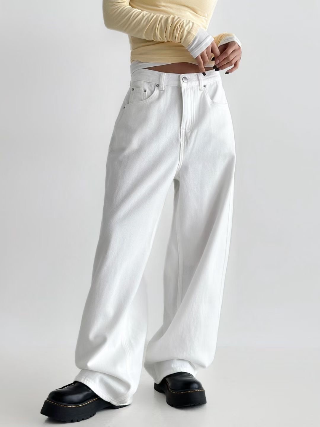 PUBLIC&amp;CO GIRL東大門㊣代購女裝新款熱賣休閑牛仔褲PUBLIC&amp;CO GIRL牛仔褲圖色2