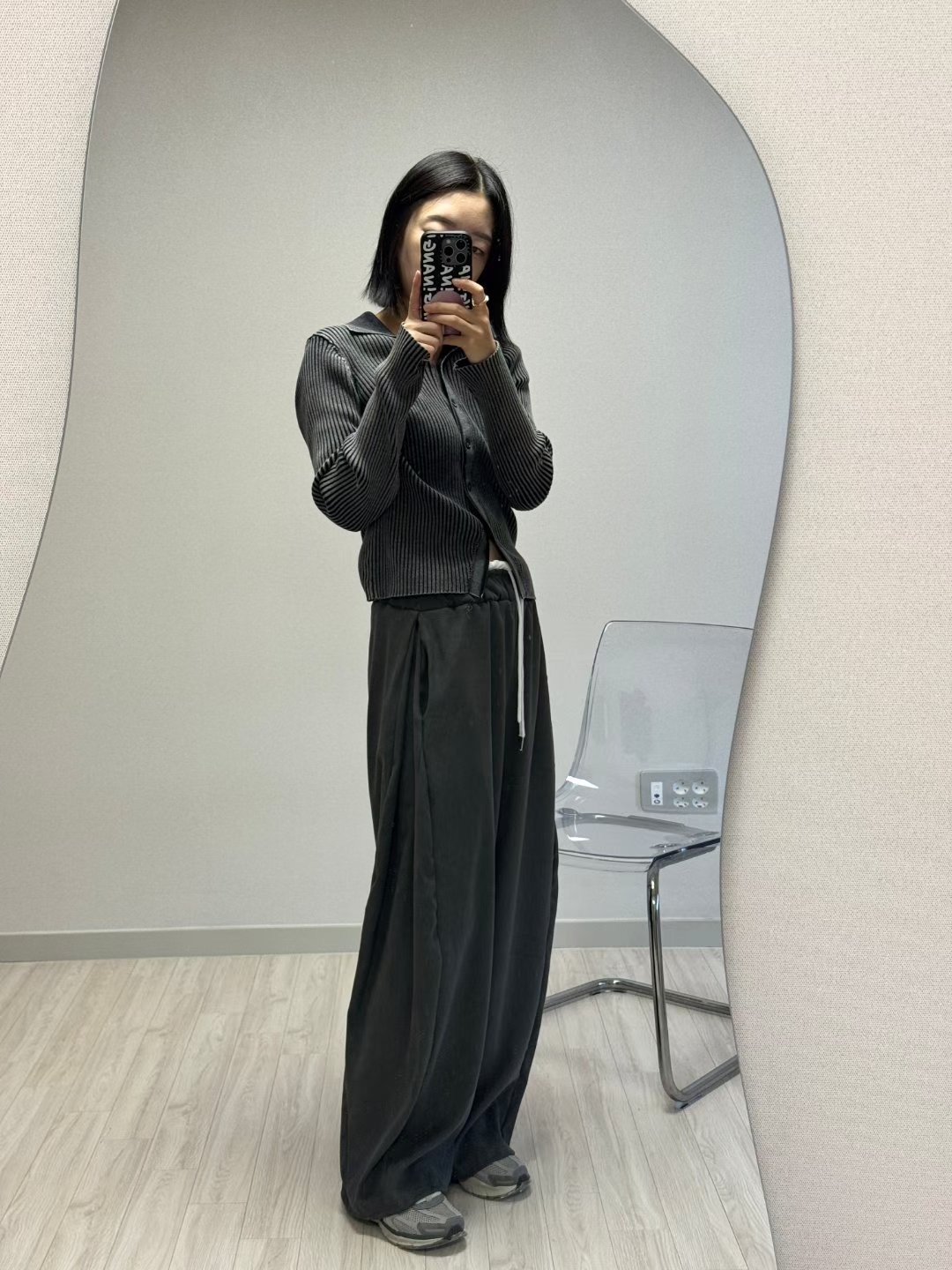 SEOULER韓國代購㊣女裝新款25秋冬職業真品推薦時尚休閑褲腰帶SEOULER休閑褲