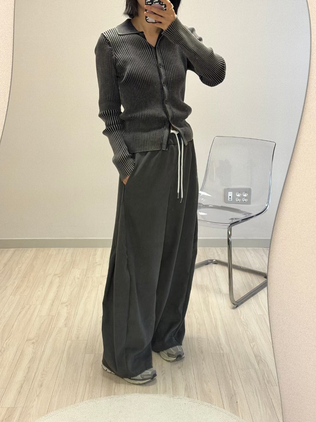 SEOULER韓國代購㊣女裝新款25秋冬職業真品推薦時尚休閑褲腰帶SEOULER休閑褲