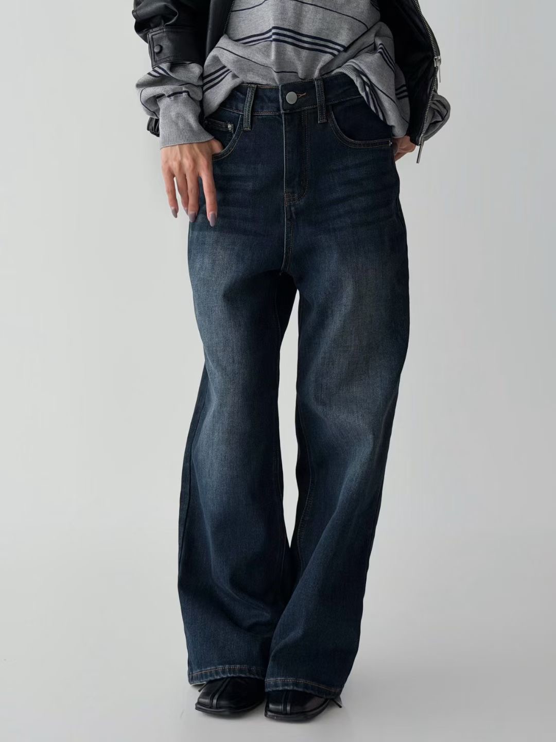 PUBLIC&amp;CO GIRL東大門㊣代購女士新品推薦休閑牛仔褲PUBLIC&amp;CO GIRL牛仔褲圖色1