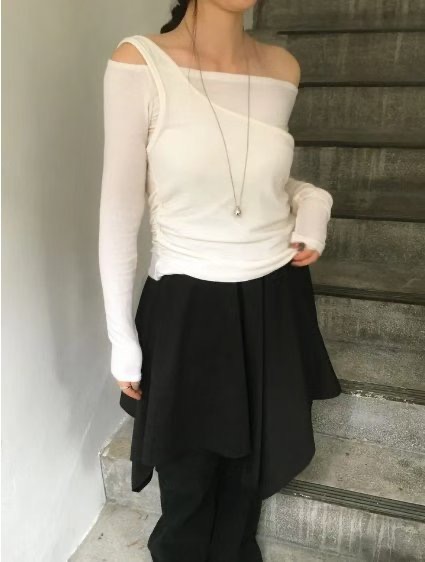 SEOULER東大門㊣代購女士新款推薦職業真品人氣熱賣長袖T恤SEOULER長袖T恤圖色1