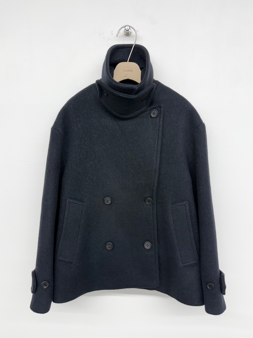 TOOGOOD韓國代購㊣女裝新款人氣推薦休閑熱賣真品時尚短款大衣TOOGOOD短款大衣圖色2深藍色