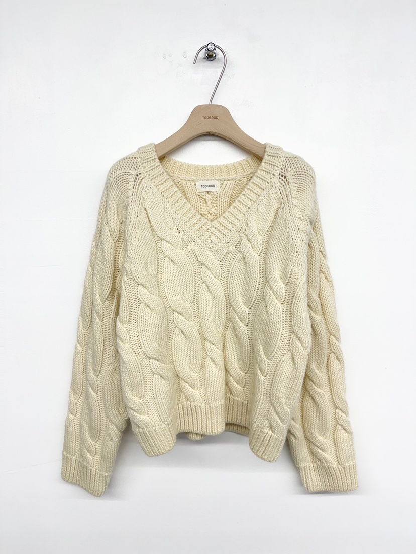 TOOGOOD東大門㊣直郵女士新款推薦25秋冬人氣休閑針織衫V領TOOGOOD針織衫圖色2