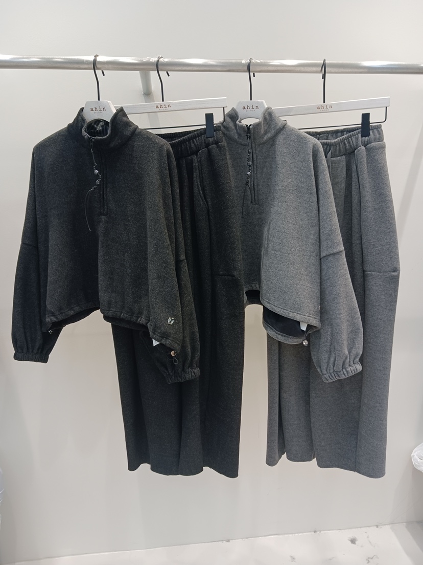 NEOUL東大門㊣代購女裝新款熱賣真品職業25秋冬休閑套裝拉鏈NEOUL/ahin雙領標簽套裝